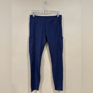 Fornia Women’s Athletic Leggings Navy Blue Size L